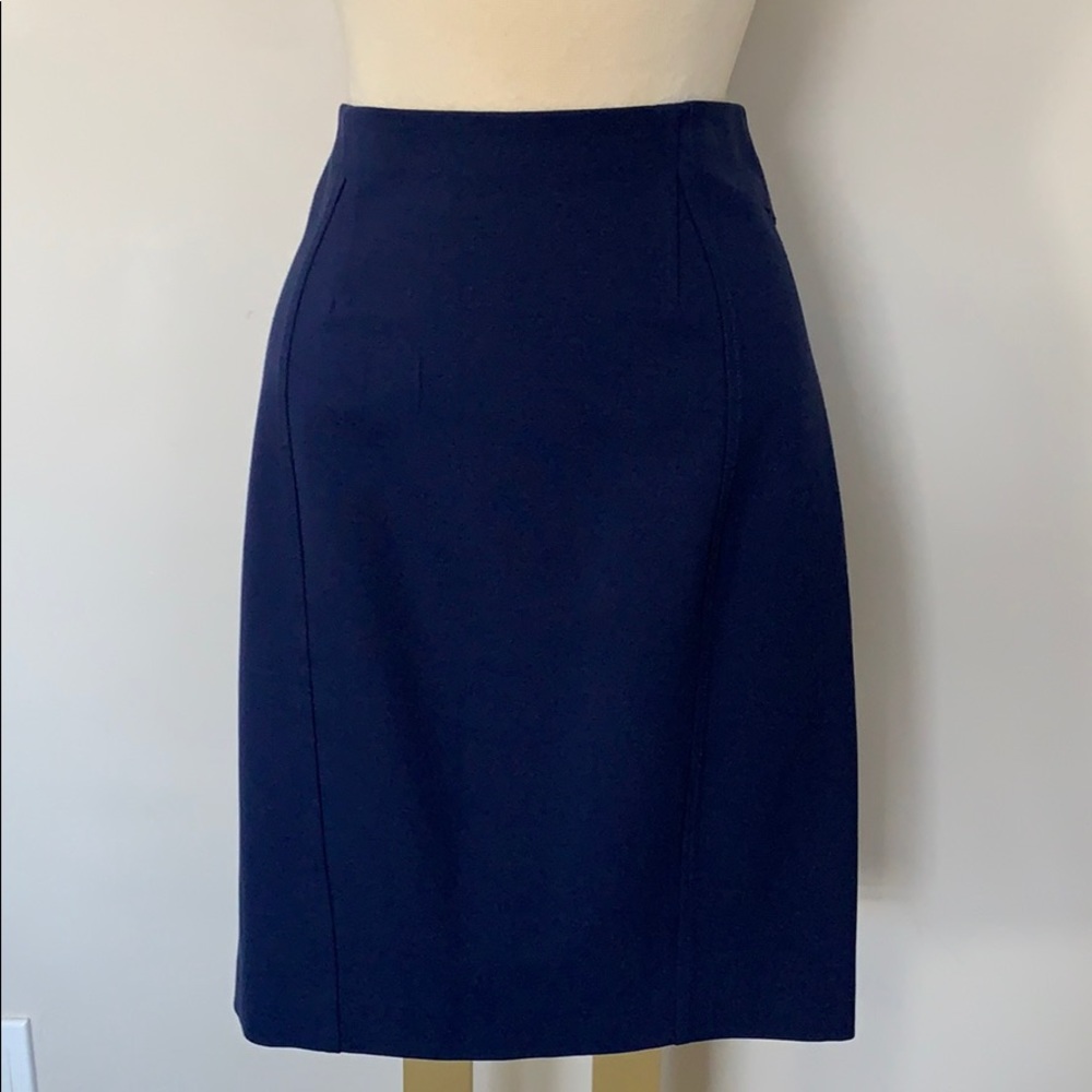 Ann Taylor Factory Blue Pencil Skirt